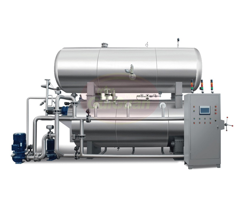 蒸汽、水浴式旋轉殺菌鍋